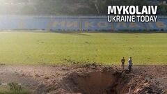 ФОТО. Стадион в Николаеве попал под обстрел российской армии