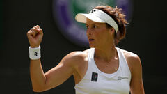 34-летняя немка впервые в карьере пробилась в 1/4 турнира Grand Slam