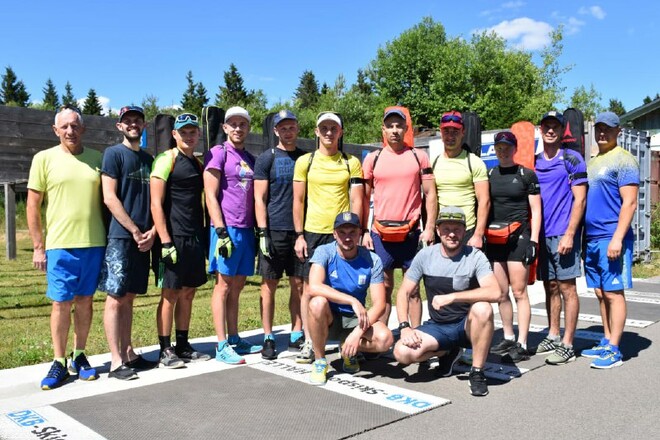 Мужская сборная Украины по биатлону готовится к сезону в Оберхофе