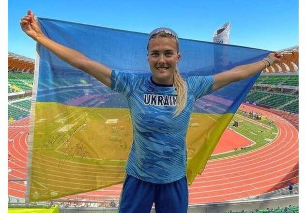 Виктория Ткачук завоевала серебряную медаль в барьерном беге в Загребе