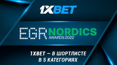 1xBet претендует на победу в пяти номинациях премии EGR Nordics Awards