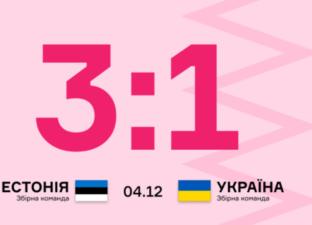 Сборная Украины уступила Эстонии в контрольном матче