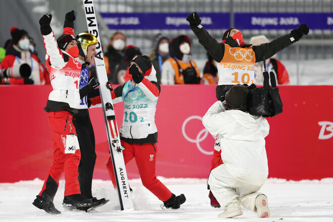 Прыжки с трамплина. Австрия – олимпийские чемпионы в команде