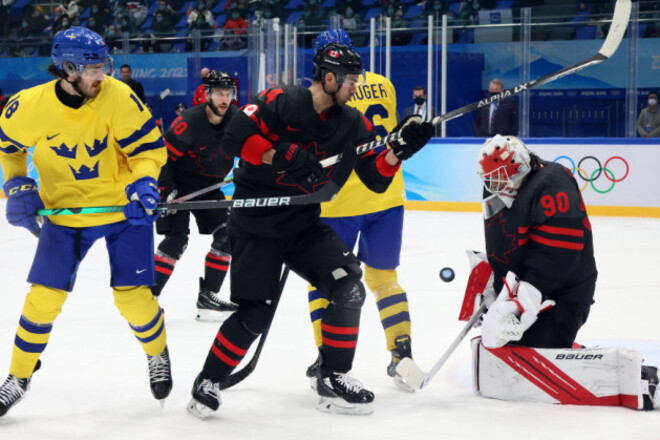 Хоккей на Олимпиаде. Швеция в напряженном матче выбила Канаду