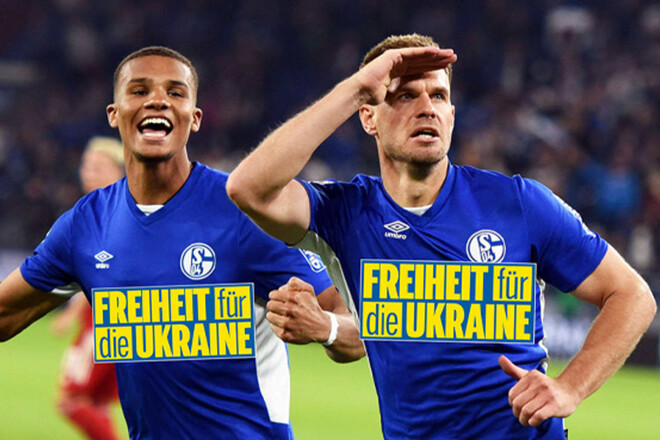 Bild заменит рекламу Газпрома на форме Шальке на слоган «Свободу Украине»