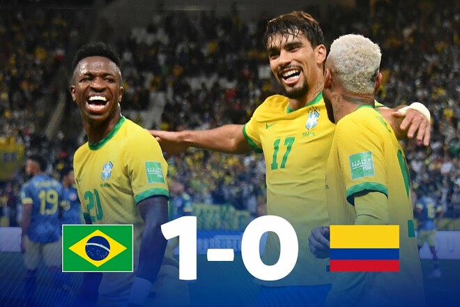 Бразилия – Колумбия – 1:0. Пакета забил. Видео гола и обзор матча
