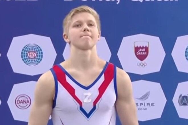 Российский гимнаст прицепил на грудь букву Z на международном турнире