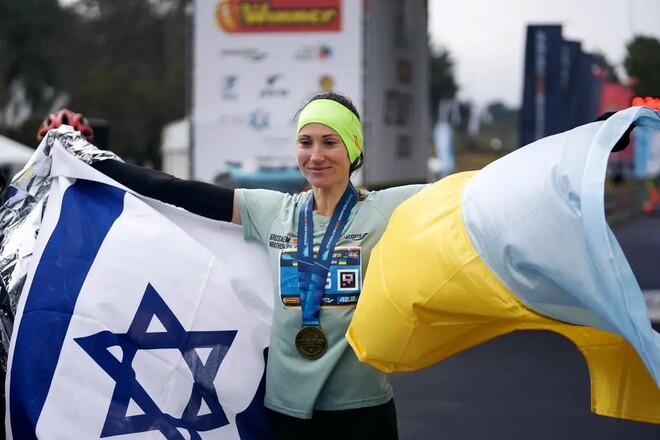 Біженка з України виграла марафон у Єрусалимі