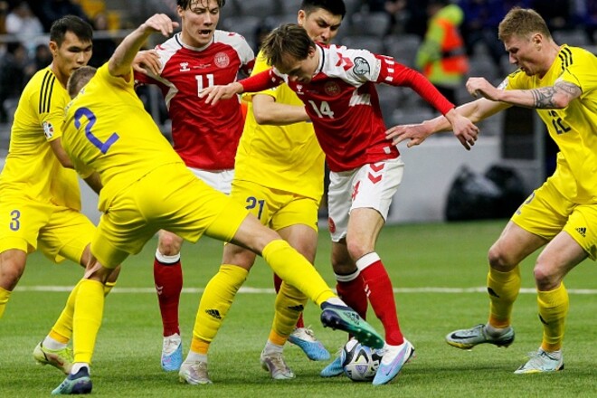Отбор на Евро. Дания со счета 0:2 проиграла Казахстану на последних минутах