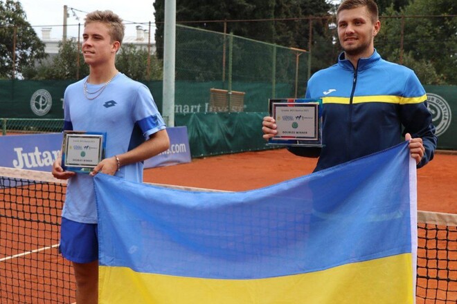 Украинские теннисисты выиграли парный трофей в Хорватии