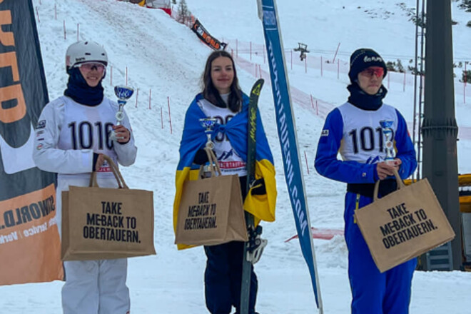 15-летняя украинка выиграла золото на Кубке Европы по лыжной акробатике