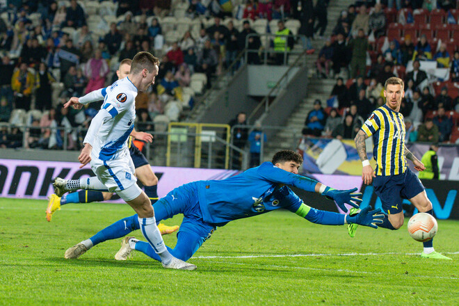 Динамо потерпело 10-е поражение в Лиге Европы (Кубке УЕФА) на своем поле