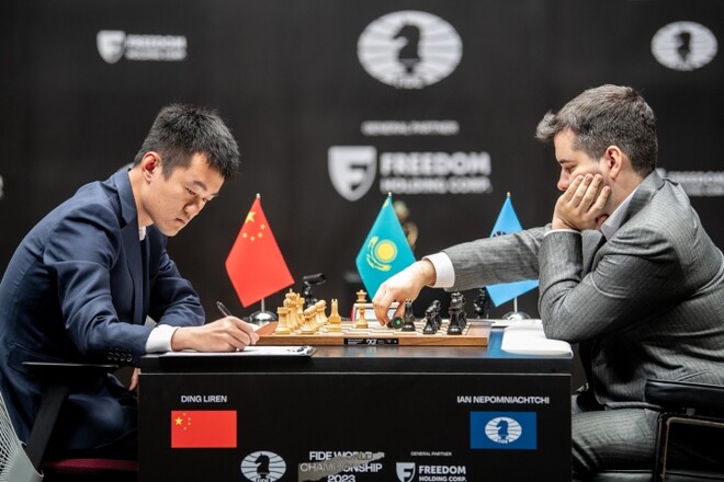 Китаец Дин Лижэнь во второй раз отыгрался в матче за титул ЧМ по шахматам