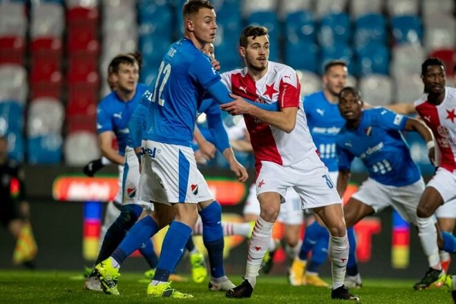 Тарас Качараба допоміг Славії виграти 4-й матч поспіль у чемпіонаті Чехії