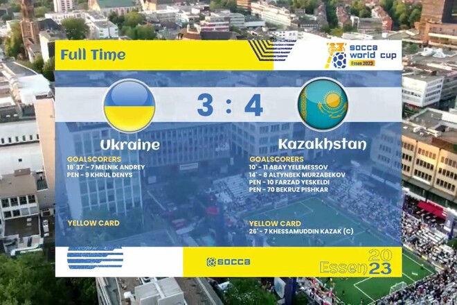ВІДЕО. Як збірна України програла Казахстану в фіналі ЧС-2023 із socca