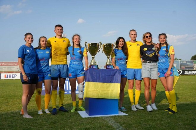 Сборные Украины по регби-7 выиграли чемпионат Европы в дивизионе Trophy