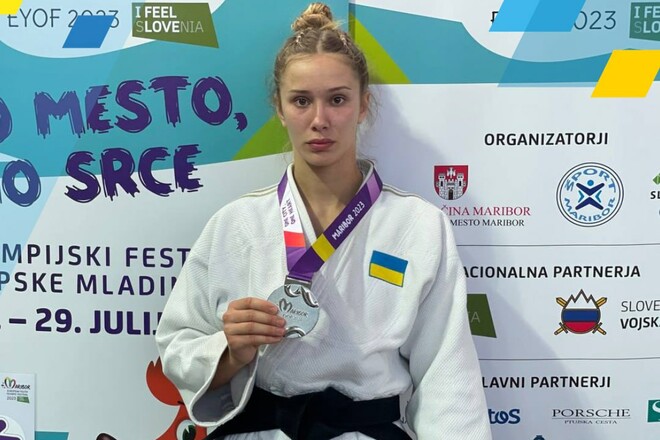 Украинская дзюдоистка завоевала серебро на юношеском фестивале ЕЮОФ