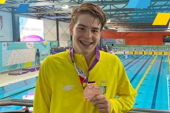 Котенко завоевал в плавании вторую медаль юношеского фестиваля ЕЮОФ