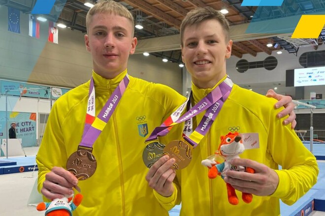 Українські гімнасти зробили медальний хет-трик на фестивалі ЄЮОФ