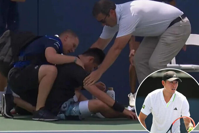 ВИДЕО. Китайский теннисист получил тепловой удар и снялся с матча в США