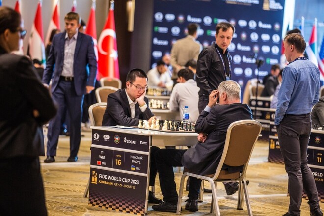 Иванчук выиграл тай-брейк у китайца и вышел в 1/16 финала КМ по шахматам