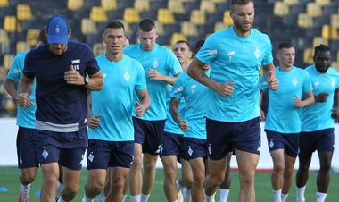 ФОТО. Динамовцы провели предматчевую тренировку в Салониках