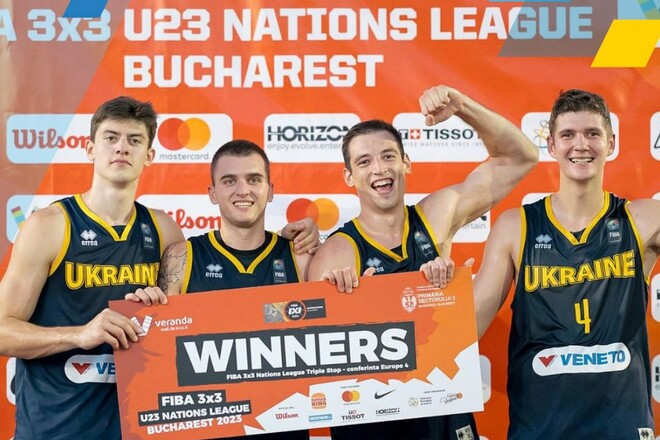 Мужская сборная Украины выиграла этап Лиги наций по баскетболу 3x3