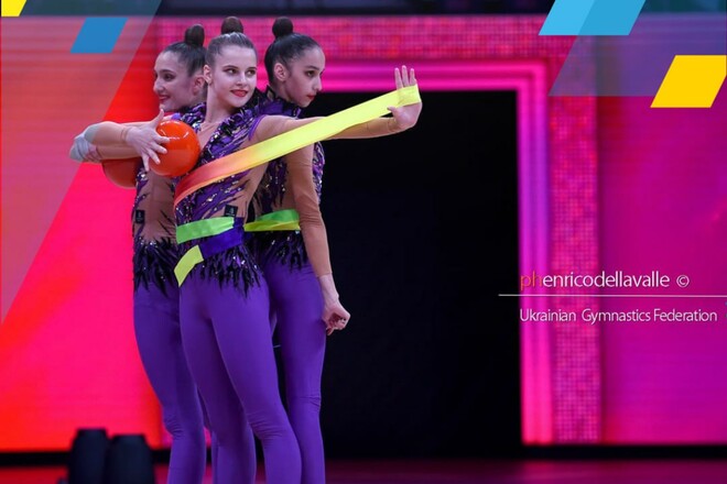 Украинские гимнастки завоевали бронзу ЧМ-2023 в групповых упражнениях