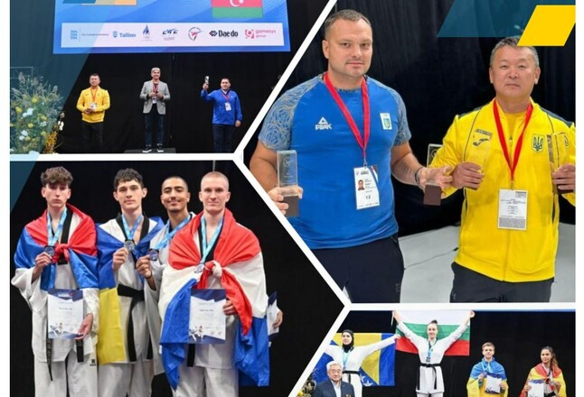 Украинские тхэквондисты суммарно завоевали 10 наград на чемпионате Европы