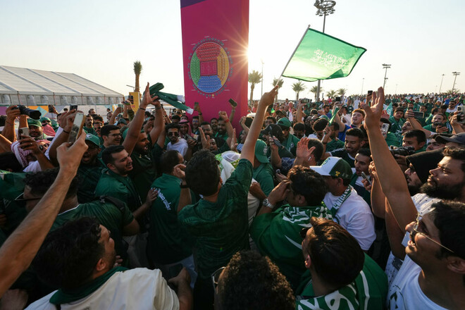 ВИДЕО. Как болельщики Саудовской Аравии праздновали гол Аль-Давсари