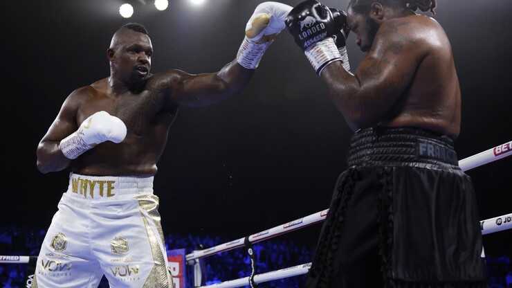 Dillian Whyte narrowly beat Franklin on points.  And he will fight with Joshua