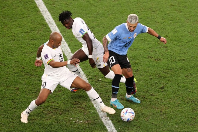 ВИДЕО. Уже дубль. Игрок Фламенго снова забил в ворота Ганы за Уругвай