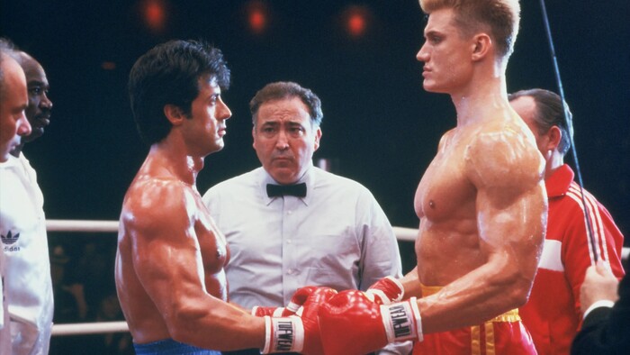 ФОТО. Усик встретился с актером, который играл антагониста в фильме Рокки 4