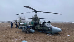 ВИДЕО. Как российский вертолет Ка-52 встретился с украинской ракетой