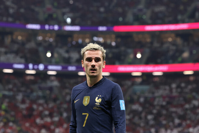 Гризманн вошел в топ-5 по матчам за сборную Франции