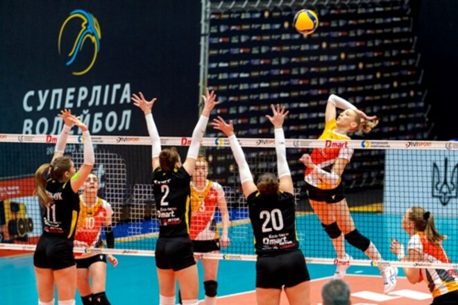 Завершился групповой этап женской волейбольной Суперлиги Украины