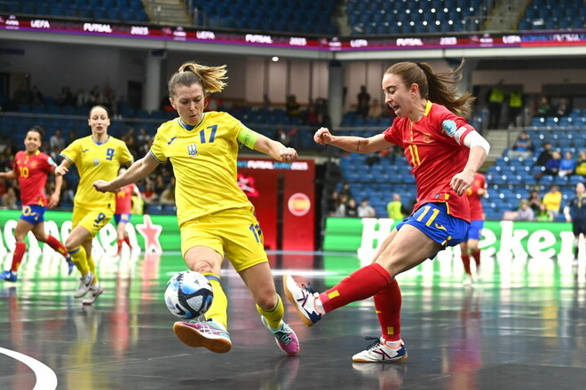 Жіноча збірна України з футзалу програла Іспанії у фіналі Євро-2023