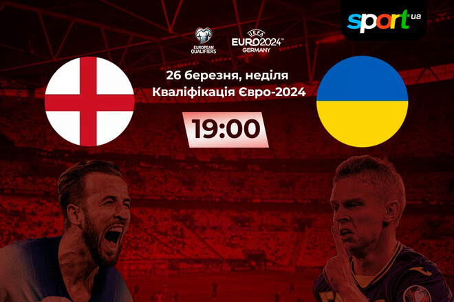 Англія – Україна – 2:0. Текстова трансляція матчу