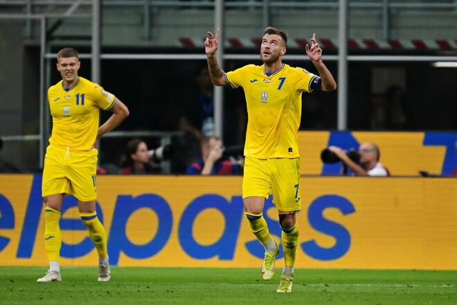 Ярмоленко став четвертим українцем, який забивав збірній Італії