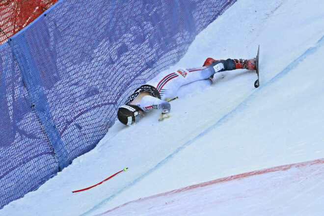 ВИДЕО. Ужасное падение норвежского горнолыжника на огромной скорости