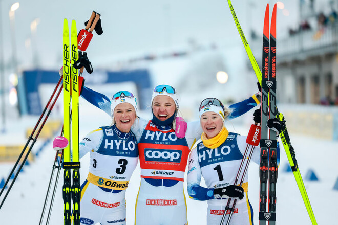 Лыжные гонки. Шведки выиграл эстафету в Оберхофе, провал Норвегии