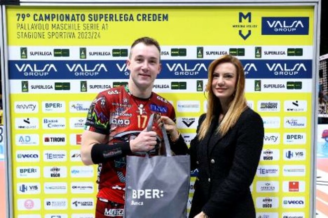 Олег Плотницький вп'яте став MVP матчу в італійській Суперлізі