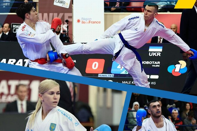 Украинские каратисты завоевали три медали на этапе Премьер-лиги в Париже