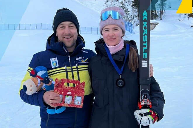 Украинские горнолыжники взяли два серебра на соревнованиях в Италии