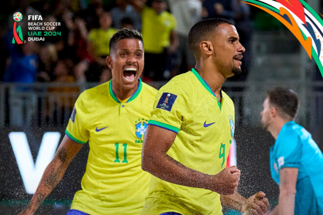 Бразилия и Португалия устроили зарубу на ЧМ по пляжному футболу