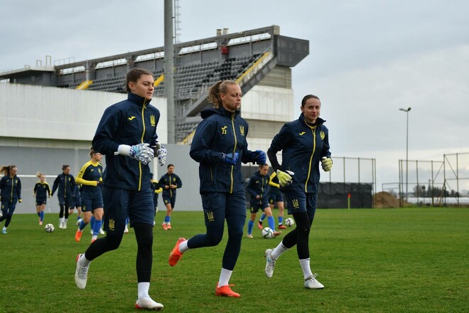 ВИДЕО. Женская сборная Украины провела тренировку накануне игры с Болгарией