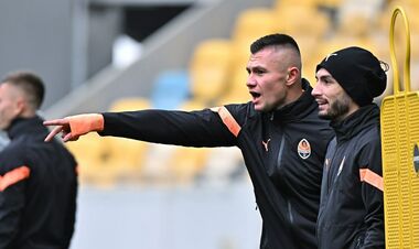 ФОТО. Шахтер провел тренировку на Арене Львов перед игрой против Кривбасса