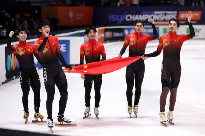 Шорт-трек. Китайцы стали чемпионами мира в мужской эстафете
