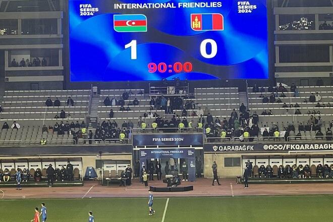 Азербайджан – Монголия – 1:0. Забили на 90+1 минуте. Видео гола и обзор