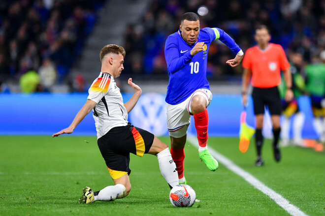 Мбаппе не помог. Германия переиграла Францию с голом на восьмой секунде